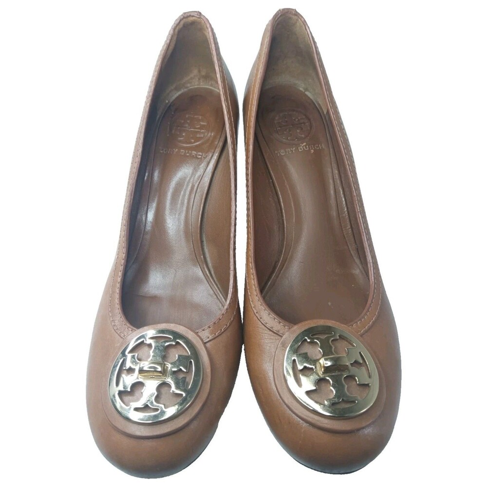 Tory Burch Selma Block Heel Pumps Women's Shoes Size 8 M Brown - Picture 5 of 12